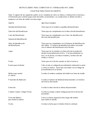 Formulario HFS2390S (IL478-1474) Solicitud Para Pagos De Aborto - Illinois (Spanish), Page 2
