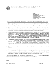 Document preview: Formulario HFS3304S (IL478-2182) Declaracion Importante Respecto a La Divulgacion De Representacion Legal - Illinois (Spanish)