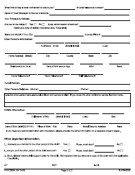Form HFS1283N (IL428-0078) Application for Child Support Services (Title IV-D) for a Parent Not Living With the Child/Ren - Illinois, Page 2