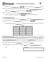 Form BLR02121 Resolution Reappointing County Engineer - Illinois