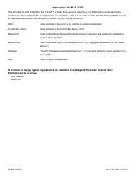 Form BLR13310 Certification of Local Public Agency Material Test Procedures - Illinois, Page 2