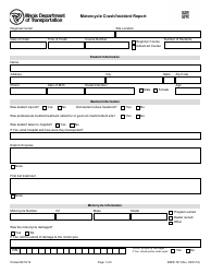 Document preview: Form BSPE707 Motorcycle Crash/Incident Report - Illinois