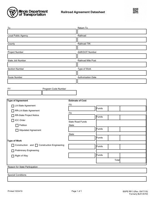 Form BSPE RR3  Printable Pdf