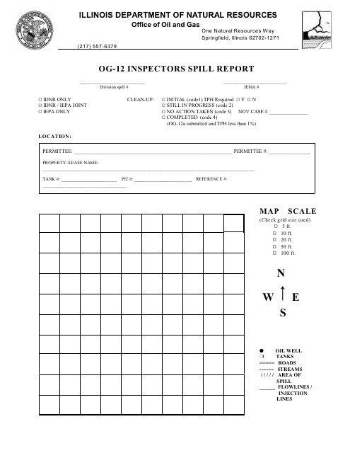 Form OG-12 (IL472-0273)  Printable Pdf