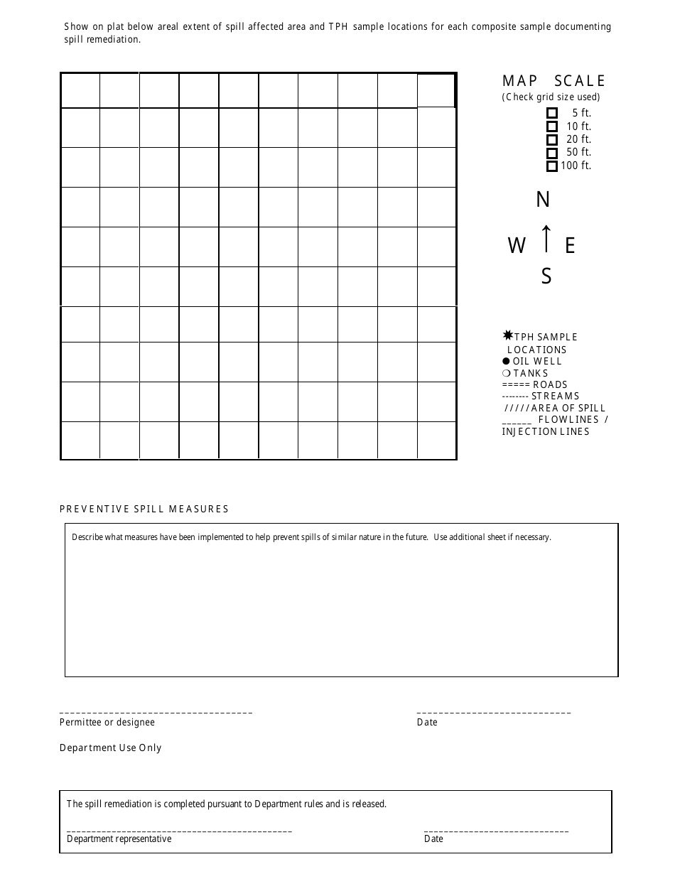Form OG-12A Permittee Spill Report Form - Illinois, Page 2