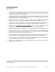 Form OG-26NP Notification of Acceptance of Well Transfer - Illinois, Page 2