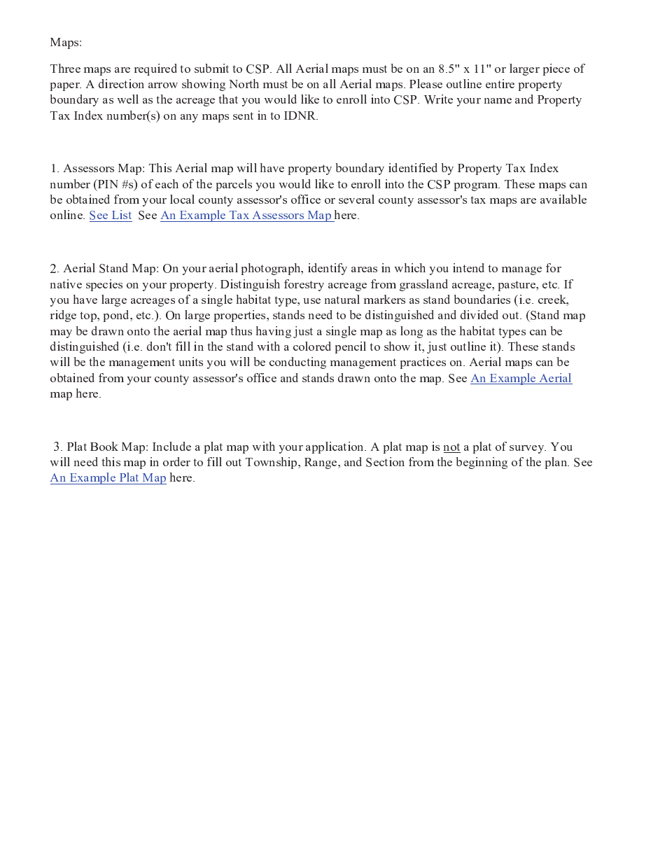 Illinois Conservation Stewardship Program Application & Management Plan