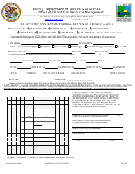 Document preview: Form OG-10 Permit Application to Drill, Deepen, or Convert a Well - Illinois