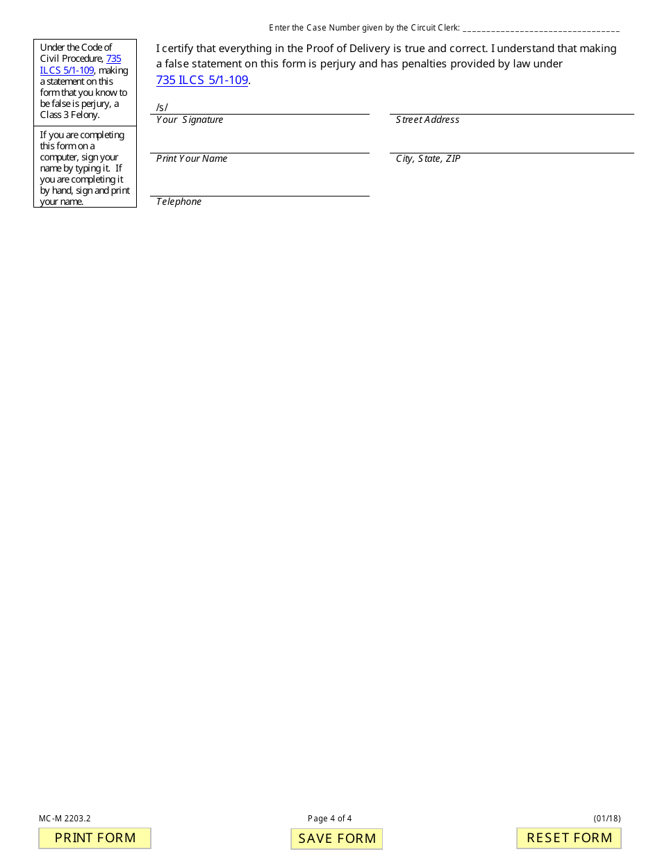 Form MC-M2203.2 Motion to Continue or Extend Time - Illinois, Page 4
