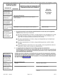 Document preview: Formulario EW-C3401.1 Certificacion De Exencion De Presentacion Electronica - Illinois (Spanish)