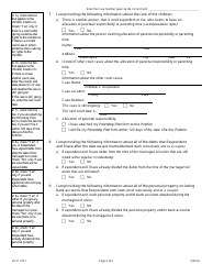 Form DV-P105.1 Petition for Dissolution of Marriage / Civil Union (Divorce With Children) - Illinois, Page 4