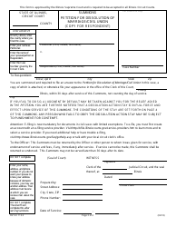 Form DV-SU113.4 Summons Petition for Dissolution of Marriage/Civil Union - Illinois, Page 3