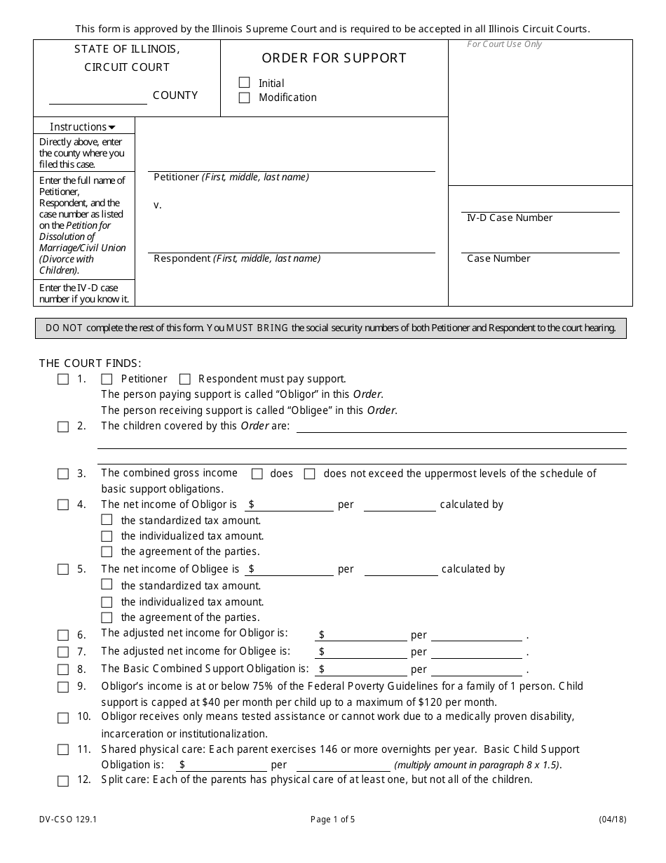 Form Dv-cso129.1 - Fill Out, Sign Online And Download Fillable Pdf 