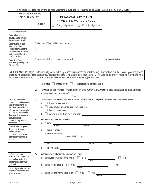 Form DV-A120.2  Printable Pdf