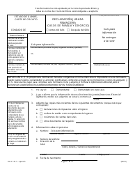 Formulario DV-A120.1 Declaracion Jurada Financiera (Casos De Familia Y Divorcio) - Illinois (Spanish)