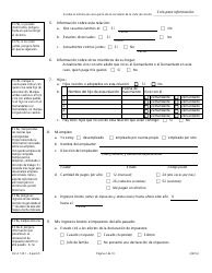 Formulario DV-A120.1 Declaracion Jurada Financiera (Casos De Familia Y Divorcio) - Illinois (Spanish), Page 2