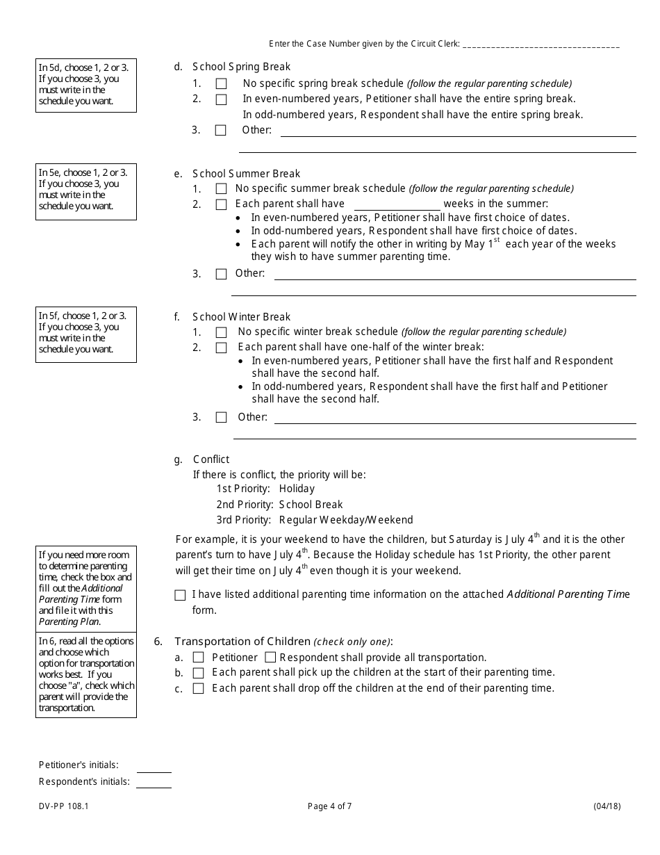 Form DV-PP108.1 - Fill Out, Sign Online and Download Fillable PDF ...