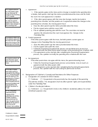 Form DV-PP108.1 Parenting Plan - Illinois, Page 6