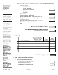 Form DV-A120.1 Financial Affidavit (Family &amp; Divorce Cases) - Illinois (Polish), Page 6