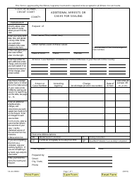 Document preview: Form SE-AA2908.2 Additional Arrests or Cases for Sealing - Illinois