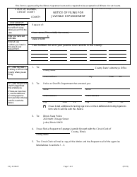 Form EXJ-N3204.1 Notice of Filing for Juvenile Expungement - Illinois