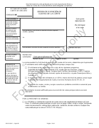 Document preview: Formulario WA-O604.1 Orden De Exencion De Cuotas De La Corte - Illinois (Spanish)