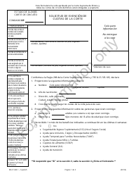 Document preview: Formulario WA-P603.1 Solicitud De Exencion De Cuotas De La Corte - Illinois (Spanish)