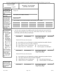 Document preview: Form EXJ-R3203.1 Request to Expunge Juvenile Records - Illinois