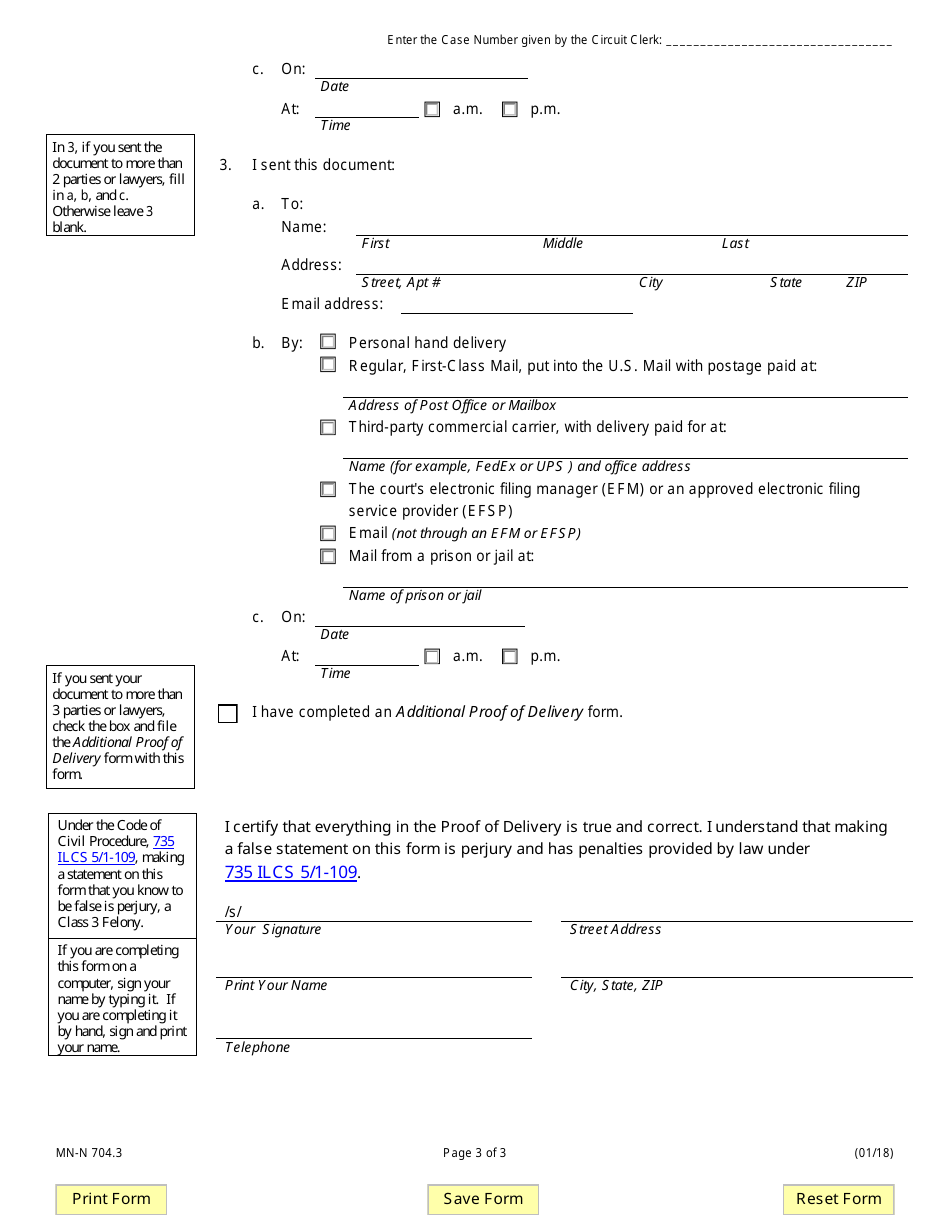 Form MN-N704.3 Notice of Court Date for Motion - Illinois, Page 3