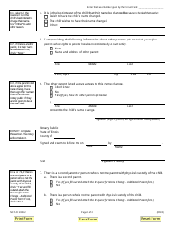 Form NCM-CI2004.2 Request for Name Change - Child Information - Illinois, Page 2