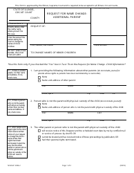 Document preview: Form NCM-AP2006.2 Request for Name Change - Additional Parent - Illinois