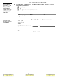 Form NCM-AP2006.2 Request for Name Change - Additional Parent - Illinois, Page 2