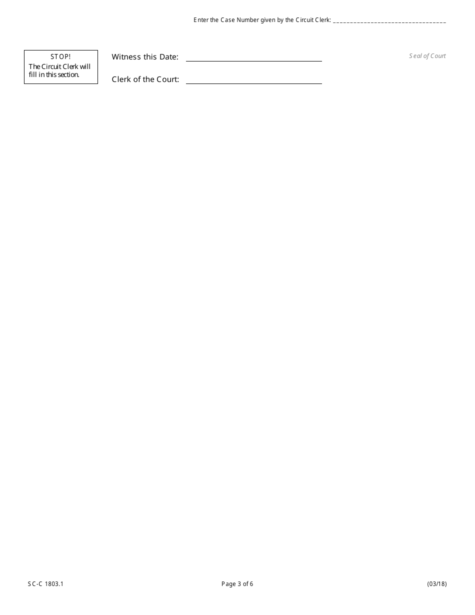 Form SC-C1803.1 Citation to Discover Assets to Debtor - Illinois, Page 3