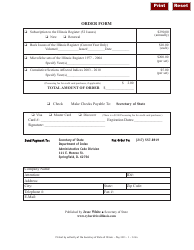 Document preview: Form I-234 Order Form - Illinois