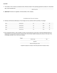 Form LLC-5.30 Restated Articles of Organization - Illinois, Page 2