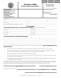 Form RA4.15 Remittance Agent License Application - Illinois