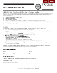 Document preview: Form SOS DOP247 Reclassification to Rv - Illinois