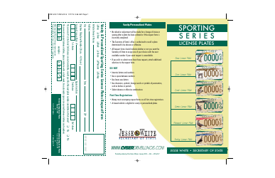 Document preview: Form VSD612.7 Sporting Series License Plates Request Form - Illinois