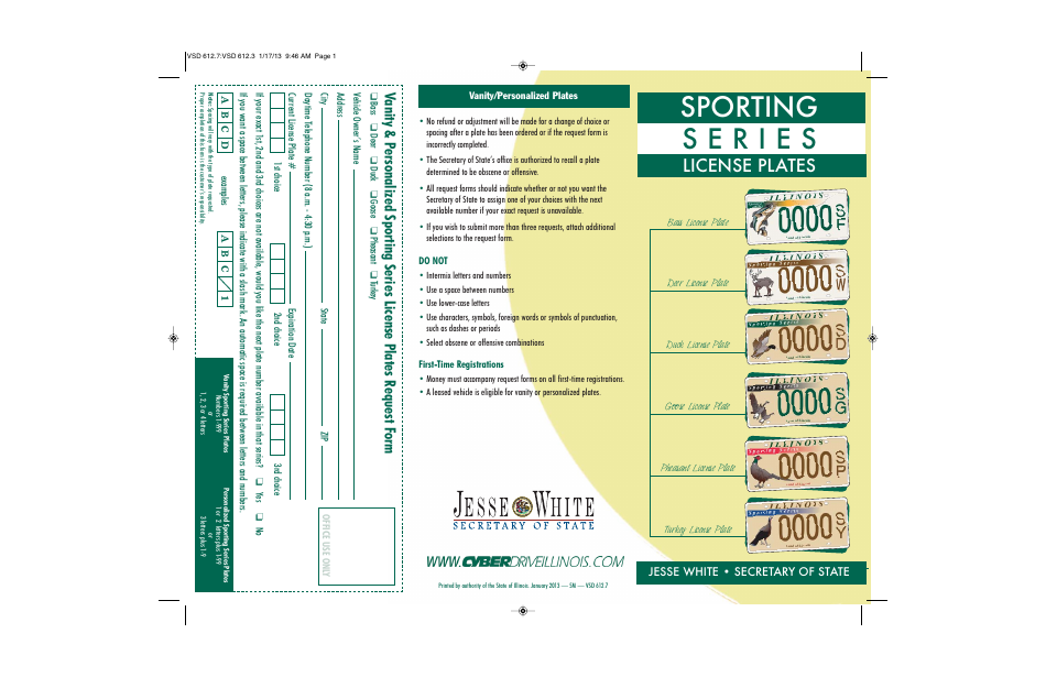 Form VSD612.7 Fill Out, Sign Online and Download Printable PDF