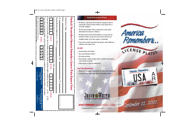 Document preview: Form VSD671.5 America Remembers License Plates Request Form - Illinois