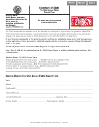 Document preview: Form VSD744.7 Fire Chief License Plates Request Form - Illinois