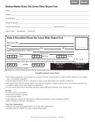 Form VSD754 Bronze Star License Plates Request Form - Illinois, Page 2