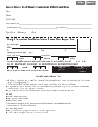 Form VSD762 Pearl Harbor Survivor License Plates Request Form - Illinois, Page 2