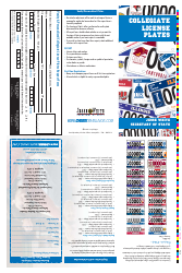 Form VSD553.14 Collegiate License Plates Request Form - Illinois