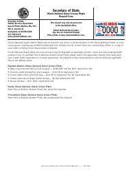 Document preview: Form VSD759 Illinois National Guard License Plates Request Form - Illinois