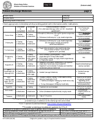 Document preview: Form ISP6-004 Patient Discharge Materials - Illinois