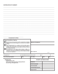 Form IL493-0228 (ISP3-23) Complaint Against Department Member - Illinois, Page 2