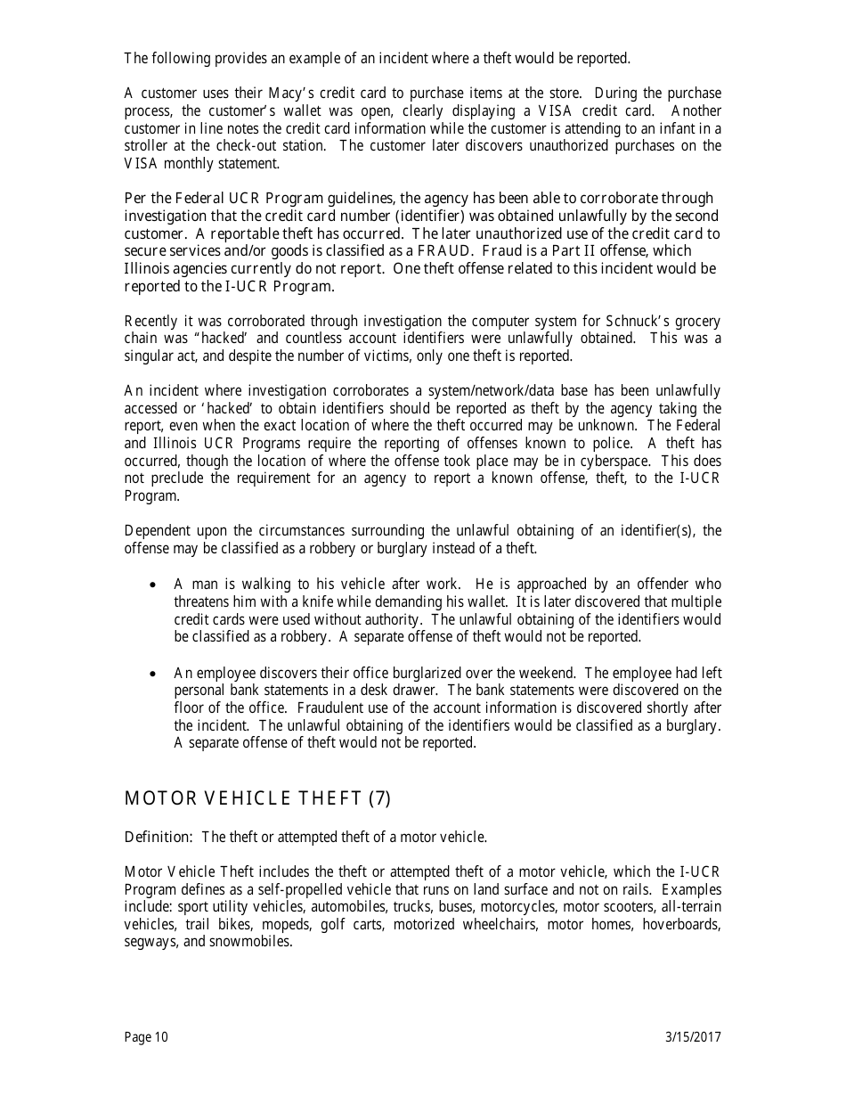 Form ISP2-423C Monthly Index Crime Form - Uniform Crime Reporting Program - Illinois, Page 11