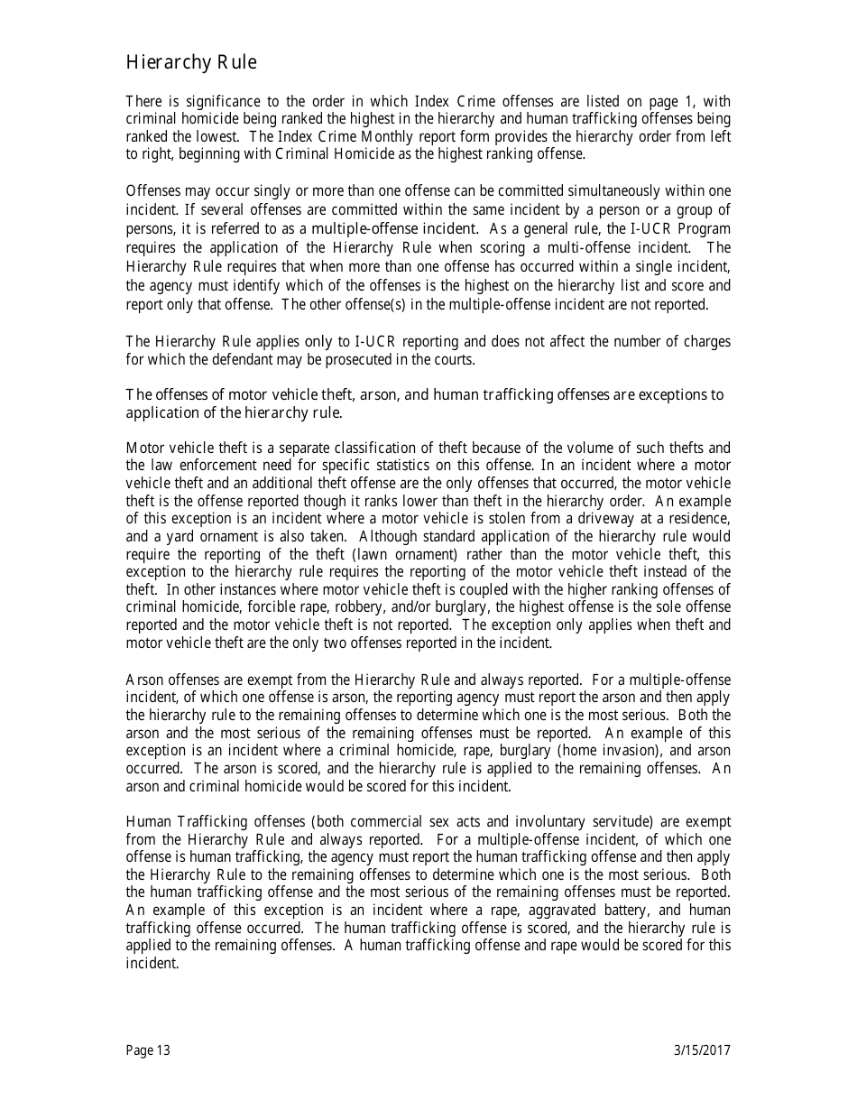 Form ISP2-423C Monthly Index Crime Form - Uniform Crime Reporting Program - Illinois, Page 14