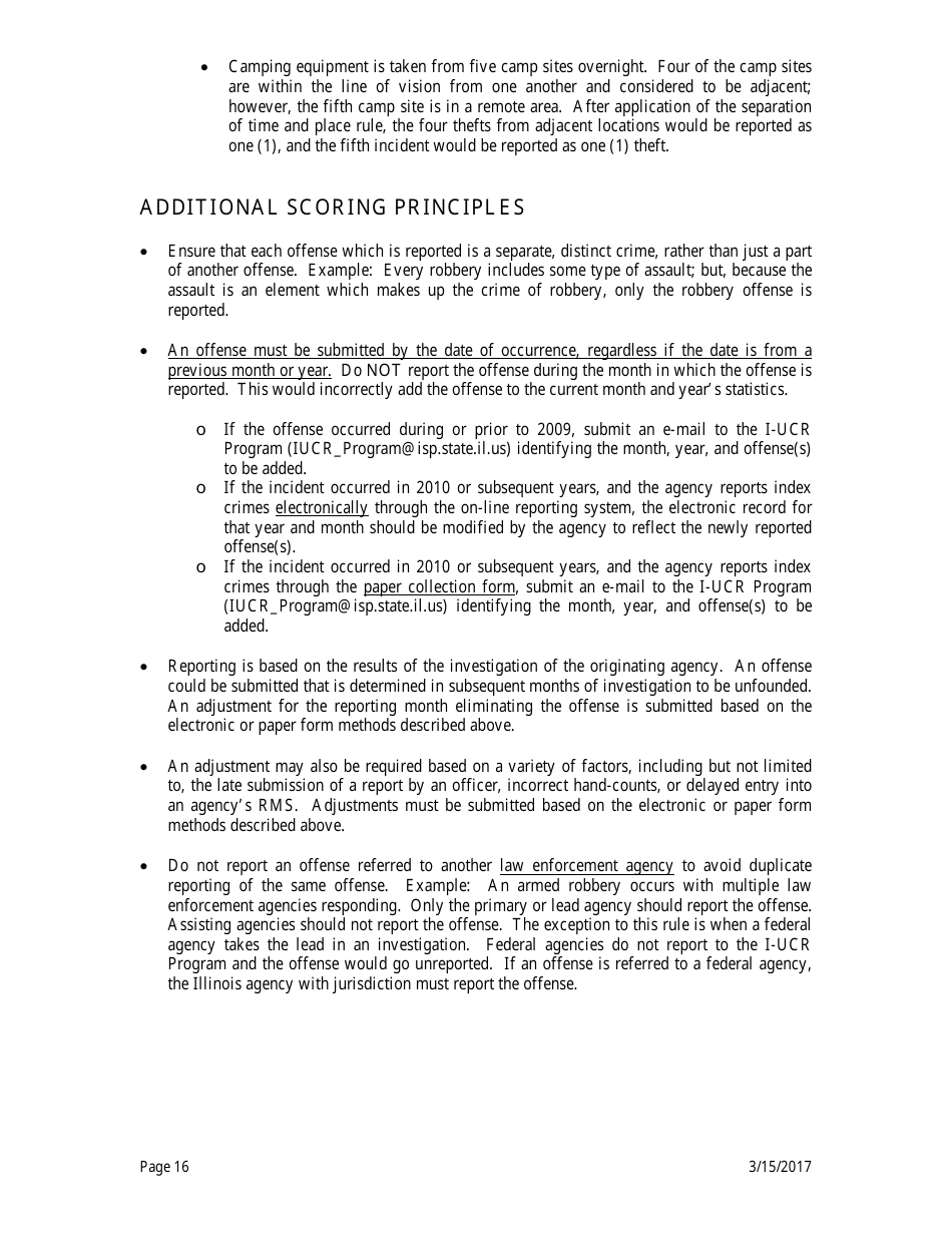 Form ISP2-423C Monthly Index Crime Form - Uniform Crime Reporting Program - Illinois, Page 17